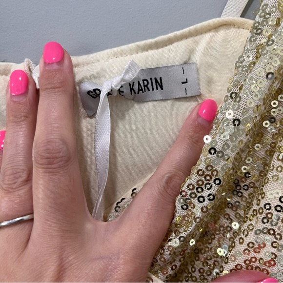 GRACE KARIN Sequin Dresses Spaghetti Strap Cocktail Party Bodycon - Picture 8 of 12